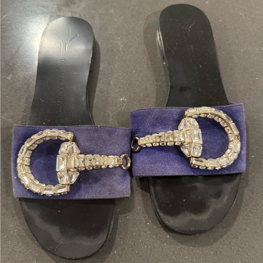 Giuseppe Zanotti Black and navy Footwear